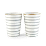 2 Moyennes tasses beldi raye gris gold (8943945482559)