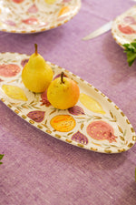 PETIT PLAT OVAL MULTIFRUITS GOLD.CERAMIC (9416001782079)