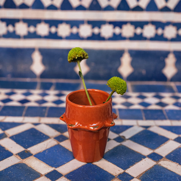 Cendrier Marocain Oujda Brique - Flora Déco - Maison & Jardin
