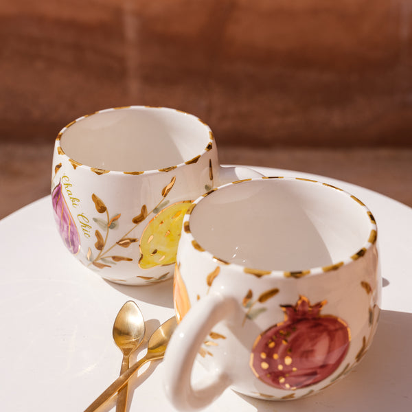 MUG BELDI MULTIFRUITS GOLD.CERAMIC (9416081572159)