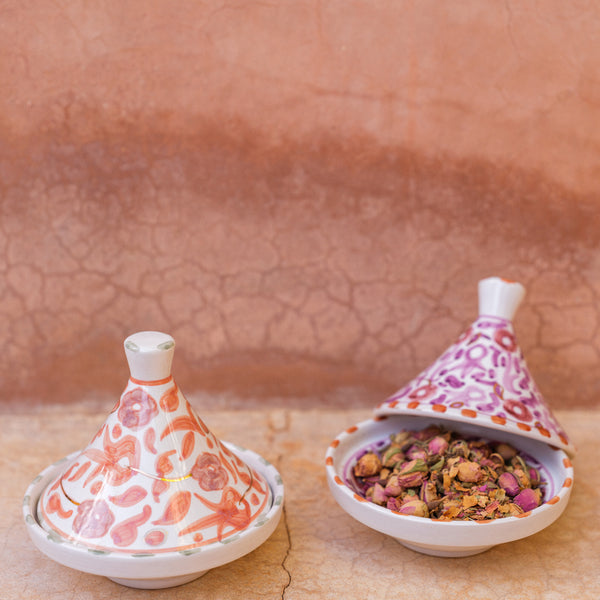 Plat à tajine marocain émaillé traditionnel de Marrakesh