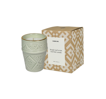 Bougie moyenne tasse beldi Empreinte mint parfumée figuier (9010886476095)