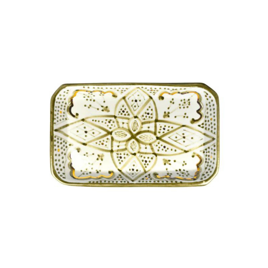 Grand plateau rectangle Zwak kaki gold (8997973098815)