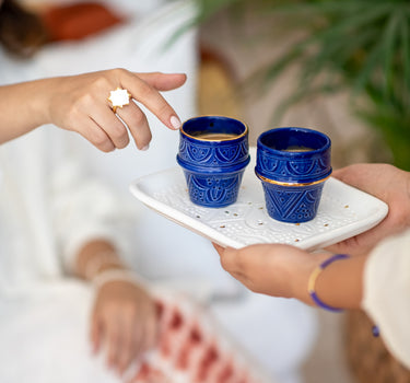 Petite tasse à café Empreinte bleu majorelle gold (6820534714410) (14920785559935)