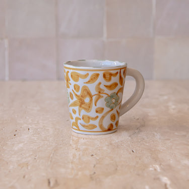 Petit mug Fleurs mimosa gold (9237799698751)