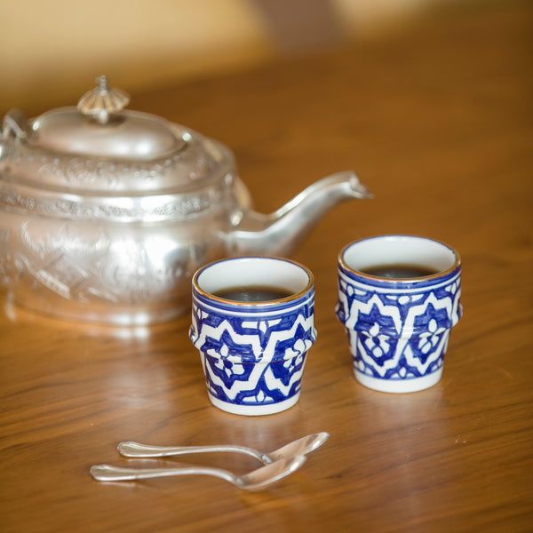 Petite tasse à café Fassia bleu majorelle gold (6829287374890)