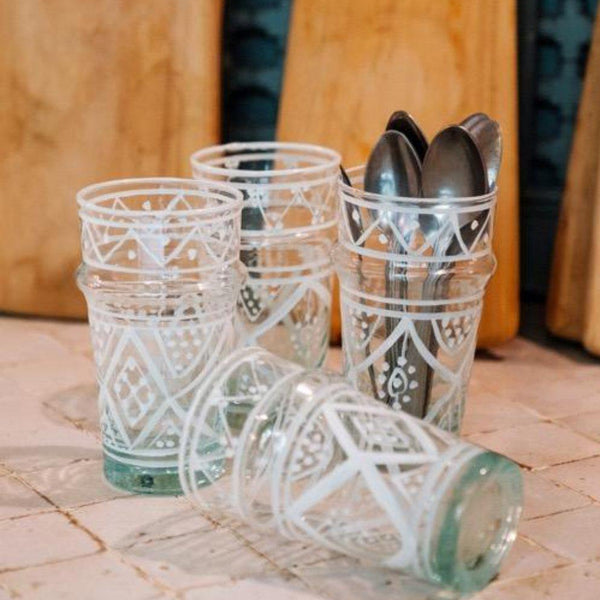 6 VERRES BELDI TGM EN VERRE RECYCLE DECORE (10335012295)